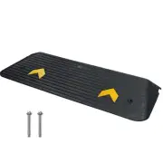 VEVOR Rubber Threshold Ramp, 2" Rise Threshold Ramp Doorway, Recycled Rubber Pow