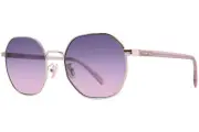 Coach CH556 HC7147 9005I6 Sunglasses Women's Light Gold/Blue/Pink Gradient 56mm