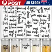 168 Stickers Pantry Label Stickers Containers Jar Kitchen Food Labels Decals