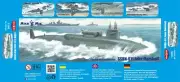 Mikro Mir 350-043 - 1/350 - SSBN-611 John Marshall. Scale plastic model kit