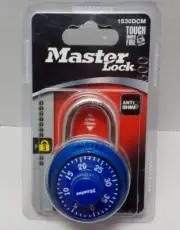 Master Lock Combination Padlock BLUE 1530DCM - NEW SEALED