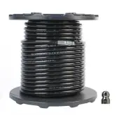 Schieffer 3/8" x 250' 4000 PSI Thermoplastic Sewer Jetter Hose & 6.5 Nozzle