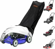 Lawn Mower Cover,600D Polyester Oxford Waterproof Push Mower Covers Fit with Drawstring Cover Storage Bag,Protects Against Water, UV, Dust, Dirt, Wind for Outdoor Protection (74" x 25" x 39")