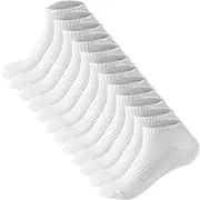 [Dress Cici] Cotton Ankles Socks for Men, Lightweight Low Cut Socks with instep And Cuff Knitting Ribbing (6 Pack)