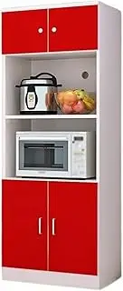 Storage Cabinet, Buffet Sideboard Server Kitchen Cabinet Cupboard Storage Sideboard Storage Sideboard Microwave Oven Rack Multifunctional Tea Cabinet Accent Sideboard (Color : A, Size : 80CM)