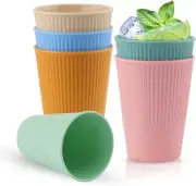 Set of 6 Cups Drinking Cups Plastic Cups Reusable Coffee Cups Made of PP Drinkin