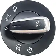 SSRAY Car Headlight Control Switch,Fit For Volkswagen,Fit For Passat, B5 B6 Polo Touran Bora Passat CC 5ND941431A 3C8941431C 5ND941531A Headlight Fog Lamp Control