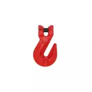 Clevis Self-Locking Grab Hook 10mm Red Powder Coated Grade 80 3.15T WLL CE MARK