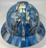 New Full Brim Hard Hat Custom Hydro Dipped LA DODGERS