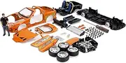 Jada Toys Fast and Furious - Toyota Supra 1:24 Scale Diecast Model Kit with Brian Figure,Orange