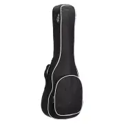 Ukulele Case 26" Single Shoulder Backpack w Straps Black White