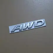 1x Chrome AWD Silver Metal Sticker Badge Emblem Decal Turbo Trunk Motor Door Sep (for: MG)
