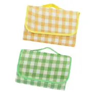 Gingham Picnic Mat Waterproof Damp Proof Thickened Nonwoven for Beach Camping