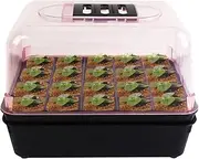 Germination Trays, Seedling Growing Box, Precision Reusable Germination Starter Tray for Greenhouse, Farm, Home, Garden