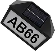 GETAJGHSD Solar Number Sign Light House Number Address Lamp for Outdoor Use Durable Solar Powered for Villas Homes Decoration