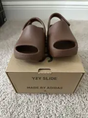 Size 6K - Adidas Yeezy Slide Flax Brown 'FZ5898' INFANT