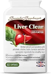 Specialist Supplements Liver Clear Liver Function Support 60 Capsules