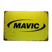2xtin Sign Mavic Yellow Man Cave Sprint Drink Bar Whisky Rustic Look