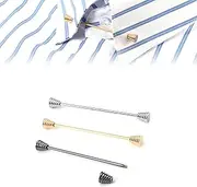 [LONGHAO] Set of 2 Collar Bar Pins, Tie Collar Bar Pin Set, Men's Collar Pin Suit, Tie Collar Pin, Classic Metal Tie Clip, for Valentine's Day, Anniversary, Date