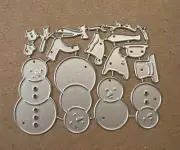 Snowmen Metal Cutting Dies Snow Winter Scrapbook Cards Junk Journal #3038 -Tonya