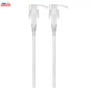 2pcs Shampoo&Conditioner Dispenser Pumps - 1 Liter (33.8 Ounce) Bottles