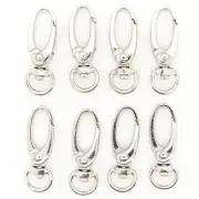 25pcs METAL OVAL LOBSTER SWIVEL CLASP 1.5" (37mm) SIZE - SILVER - FOR BAG/STRAP
