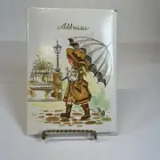 VTG New Old Stock 1980's Era Padded Address/Phone Book XMAS LIST, B'DAY, ANNIV