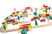 Toys 100 Piece Triple Loop Wooden Train Set Track Generic Fits Thomas Brio