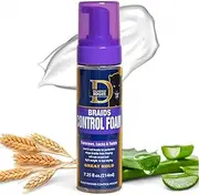 Diamond Edges Black Panther Braids Control Foam for braids Mousse 7.25 fl.oz. Great Hold