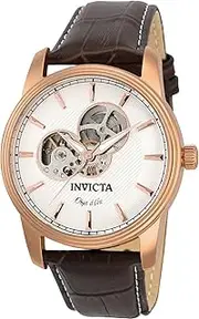 [Invicta] Men's 22618 Objet d'Art Analog Display Automatic Self Wind Brown Watch, Brown/Rose/Silver, Modern