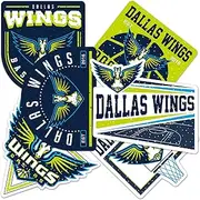 Dallas Wings WNBA Women's National Basketball Association Officially Licensed Sticker Vinyl Decal Laptop Water Bottle Car Scrapbook (Type 2-3)