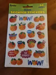 EUREKA 80 NEW Peach Scented Stickers Scratch Sniff