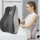 Memory Foam Back Support Pillow Car Seat Support Waist Pillow for Office Chair