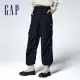 【GAP】女裝 Logo抽繩工裝褲-黑色(872632)