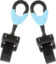 BESPORTBLE 2 Pack Universal Stroller Hooks 360° Rotating Stroller Bag Hooks for Hanging Shopping Bags