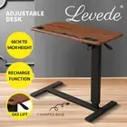 Levede Standing Desk Height Adjustable Sit Stand Office Computer Table Shelf USB