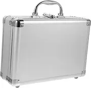 SHINEOFI Aluminum Alloy Portable Tool Case Hard Storage Briefcase with Sponge Inserts for Tools Equipment Cosmetics Versatile Organizer for Men