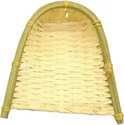 Chinese Dustpan - Original Texture, Dustpan Woven Colander | Ambiance Infusion Mastery Woven Dustpan Handicraft Decoration, Minimalist Rustic Home Decoration Artware for Kitchen Household