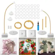 Balloon Arch Stand Kit - Free Bending Shape 8.2ft & 4.9ft Half Arch Balloon C...