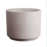 Northcote Pottery 25cm Greige Italian Terracotta Cylinder Pot