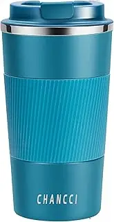 Travel Coffee Mug Spill Proof 16 oz Insulated Coffee Mug with Leakproof Lid, Stainless Steel Vacuum Insulated Tumbler Thermal Coffee Cup for Hot and Cold Drinks -510ml,Blue