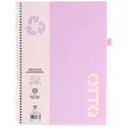 Otto A4 Recycled Notebook 120 Page Lilac