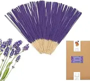 [Vamotto] 160 Pcs Incense Sticks-100% Pure Organic Natural Hand Rolled Free from Chemicals-for Church,Aroma Therapy,Relaxation,Incense for Air Purifier, Mind & Spirit (Lavender)