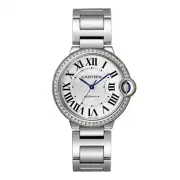 New Cartier Ballon Bleu Stainless Steel Automatic 36 mm Silver Watch W4BB0024