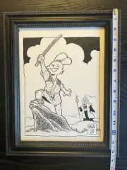STAN SAKAI SIGNED ORIGINAL JOTARO & KATSUICHI ART SKETCH FROM USAGI YOJIMBO