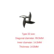 12# /22# /32# Stainless Steel Meat Grinder Knife Powerful Mincer Blade Cutter#