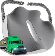 Truck Seat Cushion for Truck Driver Seat Cushion – Upgraded Back Support, Thick and Firm Memory Foam, Pain Relief for Hours of Driving, Maximum Tush Comfort and Trucker Approved