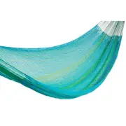 Mexican Hammock Traditional Cotton Baby Blue & green