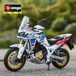 【閤金車模】比美高1:18本田AFRICA TWIN杜卡迪 拉力賽仿真閤金摩託車模型成品