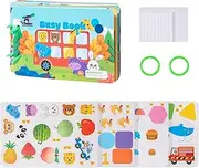 Baby Book Toys - Cartoon Fun Activity Book,Educational Learning Toys, Math Learning Game, Travel Interactive Games for Early Development